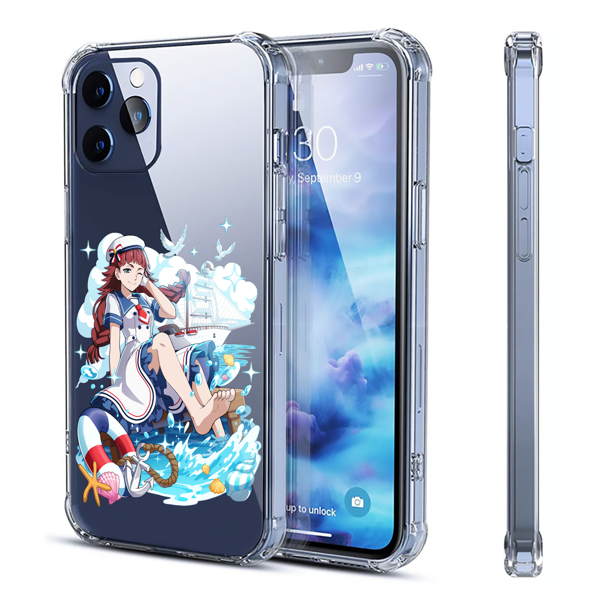 （画像用） 文豪ストレイドッグス Bungo Stray Dogs 【iPhone 12シリーズ対応】透明スマホケース（クリアソフトケース）